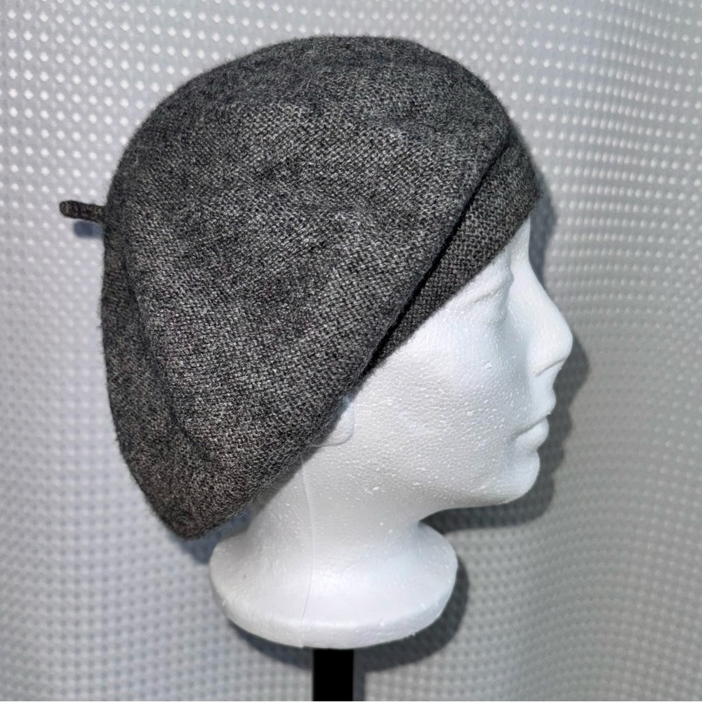 FRAAS gray cashmere virgin wool blend Beret